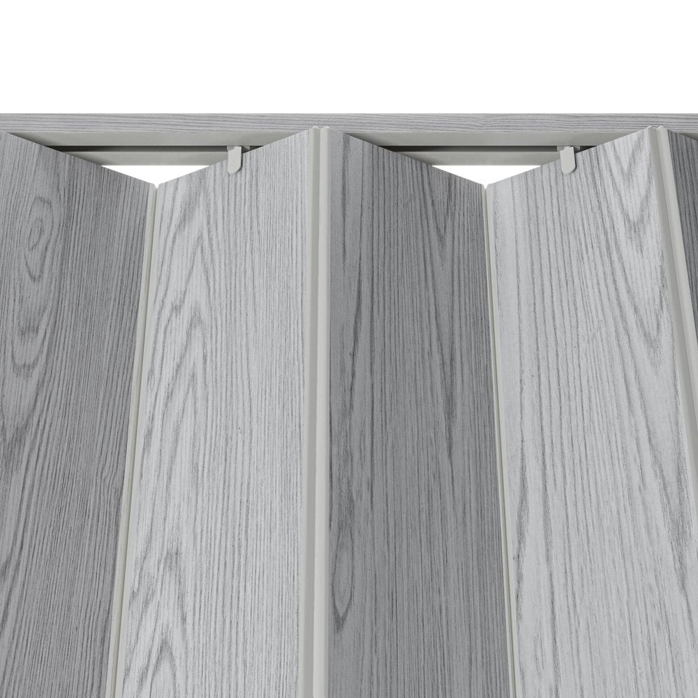 80" X 36" Gray PVC Accordion Door