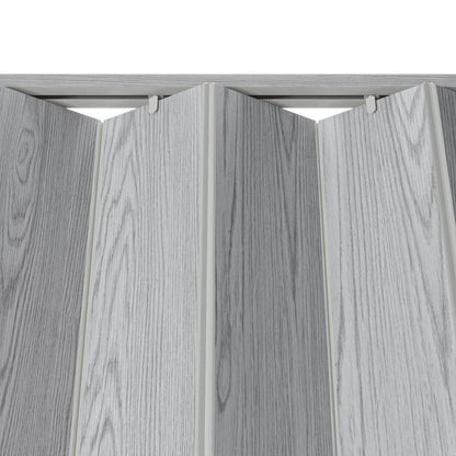 80" X 36" Gray PVC Accordion Door