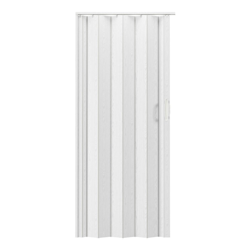 80" X 48" White PVC Accordion Door — view 4
