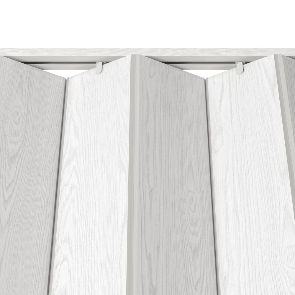 80" X 48" White PVC Accordion Door — view 11