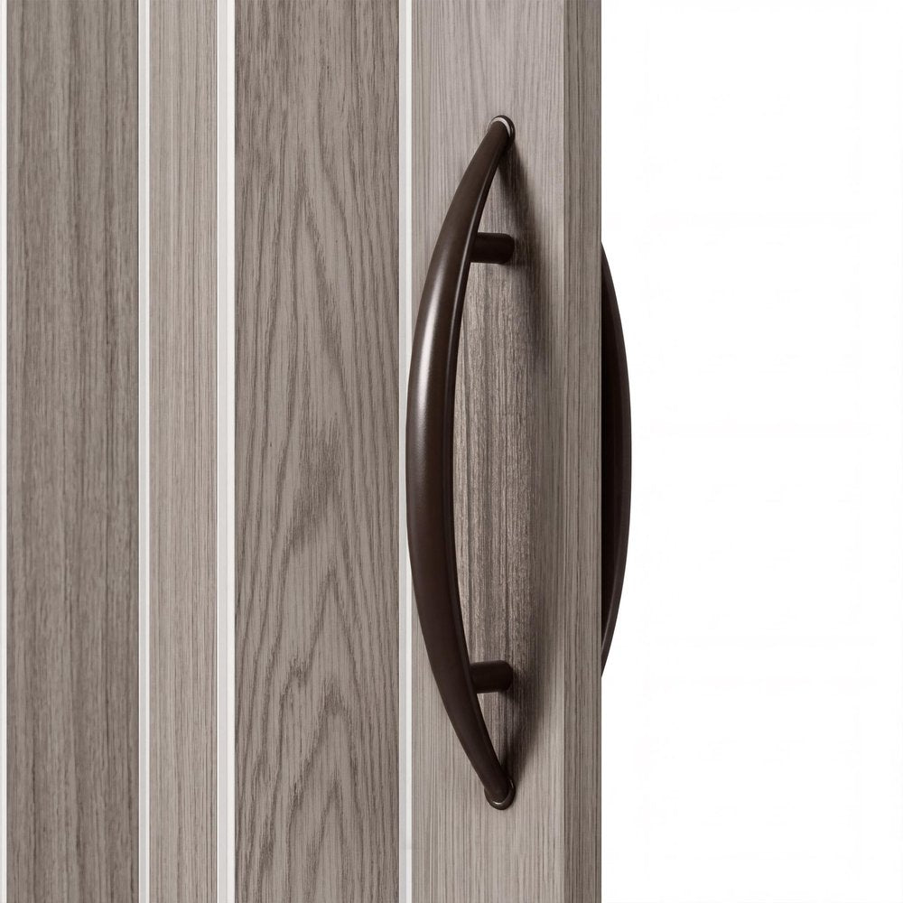 80" X 36" Taupe PVC Accordion Door