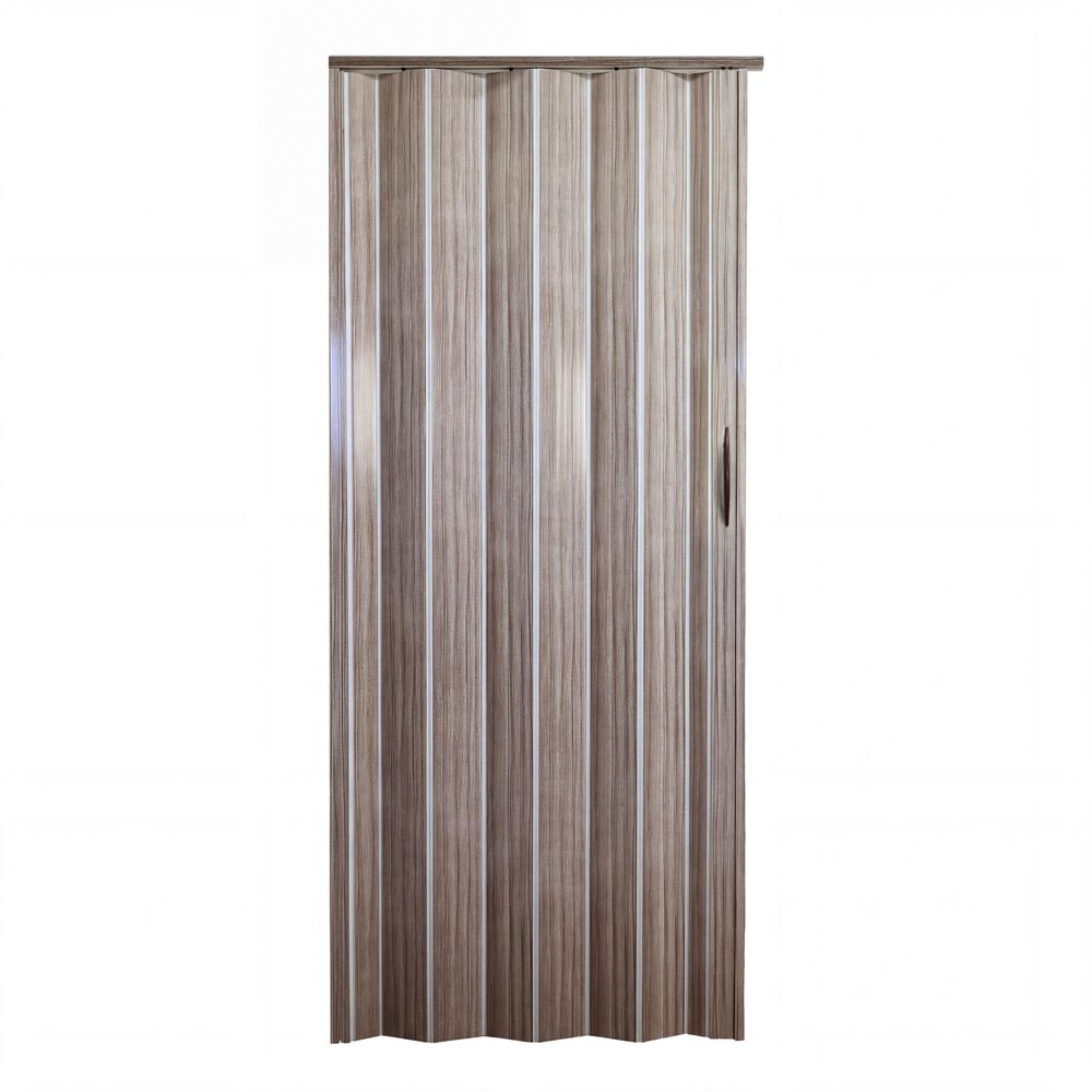 80" X 36" Taupe PVC Accordion Door