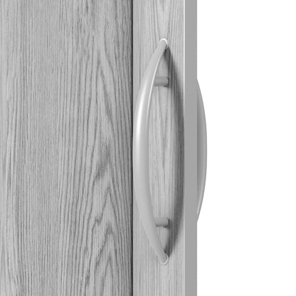 80" X 48" Granite Gray PVC Accordion Door