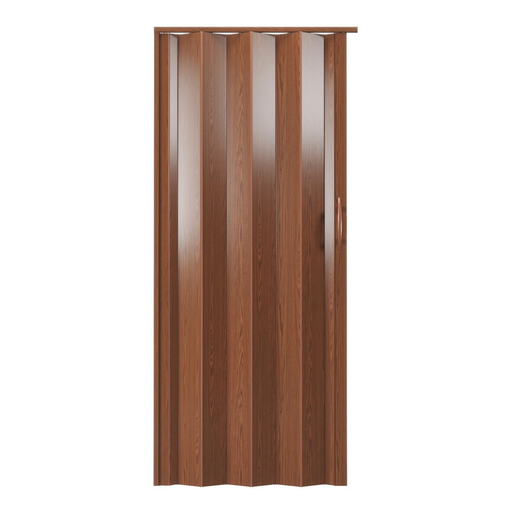 80" X 48" Walnut PVC Accordion Door — view 10