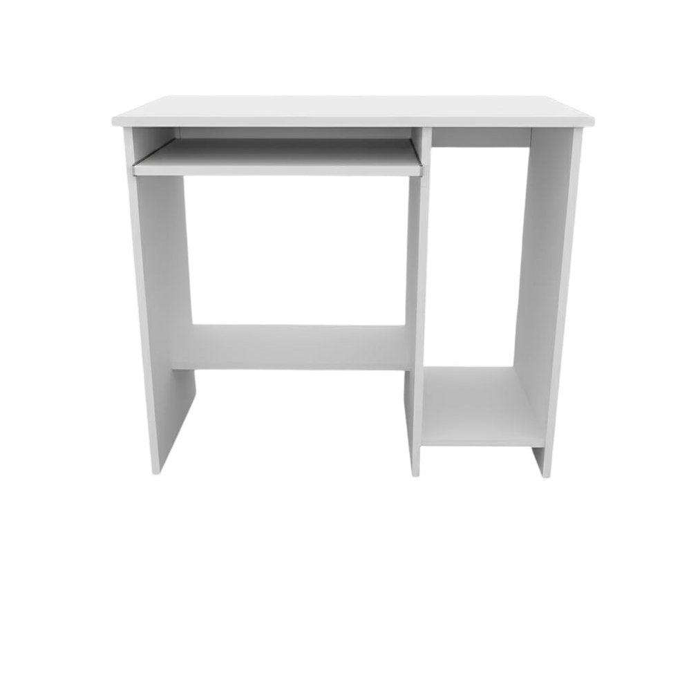 35" White Wood Computer Desk HomeRoots