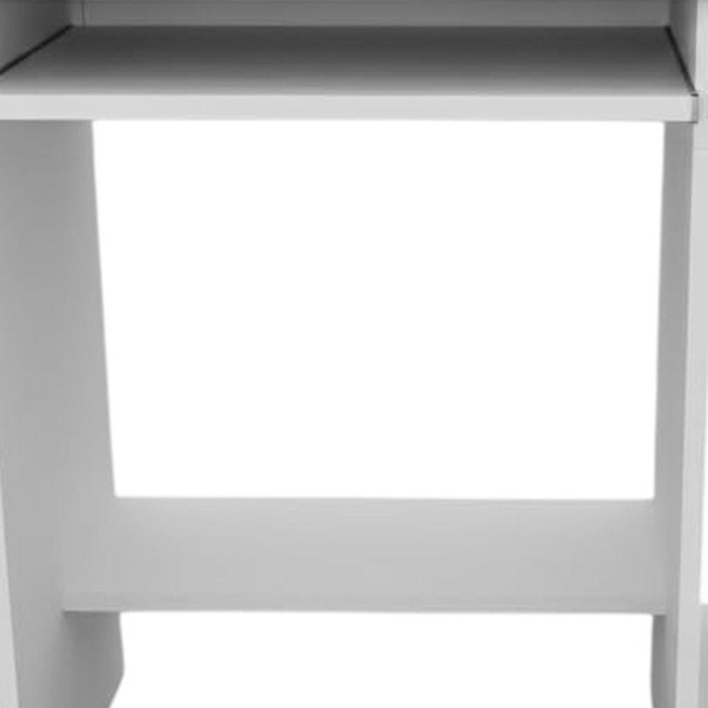 35" White Wood Computer Desk HomeRoots