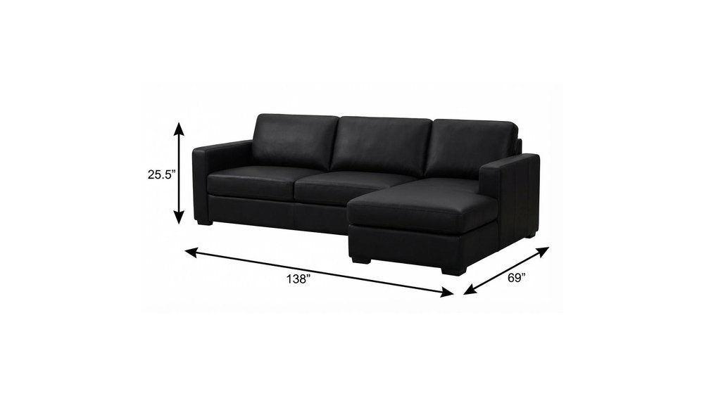 138" Black Chenille Modular Sofa With Ottoman And Toss Pillows — view 6