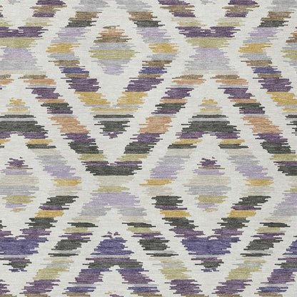 8' X 10' Purple And Lavender Tribal Washable Indoor Outdoor Area Rug HomeRoots
