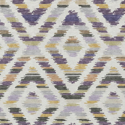 10' X 14' Purple And Lavender Tribal Washable Indoor Outdoor Area Rug HomeRoots