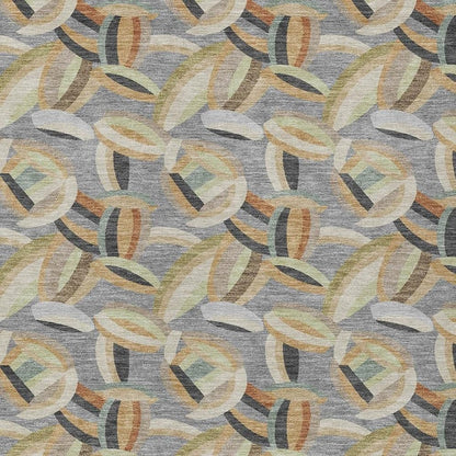 8' X 10' Gray And Charcoal Abstract Washable Indoor Outdoor Area Rug HomeRoots