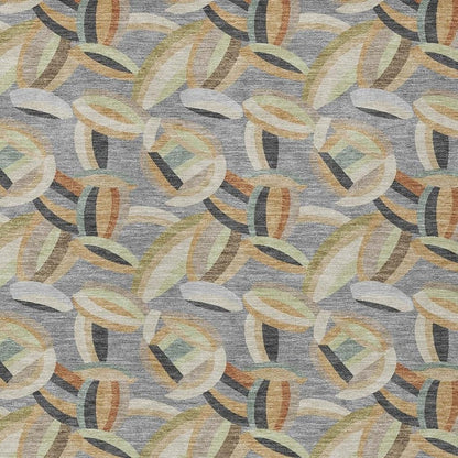 10' X 14' Gray And Charcoal Abstract Washable Indoor Outdoor Area Rug HomeRoots