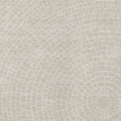 3' X 5' Beige And Ivory Geometric Washable Indoor Outdoor Area Rug HomeRoots