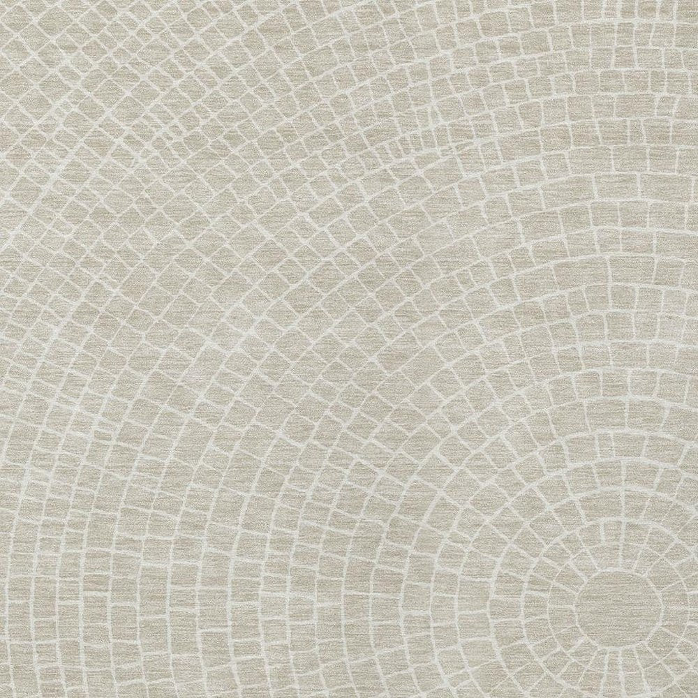5' X 8' Beige And Ivory Geometric Washable Indoor Outdoor Area Rug HomeRoots