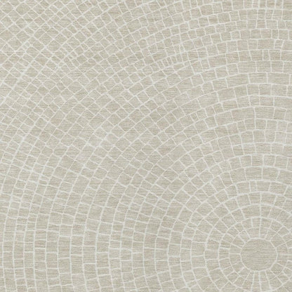 5' X 8' Beige And Ivory Geometric Washable Indoor Outdoor Area Rug HomeRoots