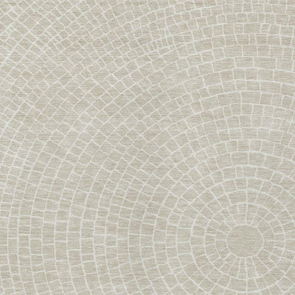 8' X 10' Beige And Ivory Geometric Washable Indoor Outdoor Area Rug HomeRoots