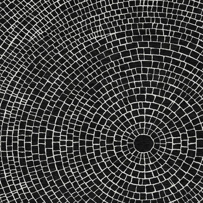 5' X 8' Black And Ivory Geometric Washable Indoor Outdoor Area Rug HomeRoots