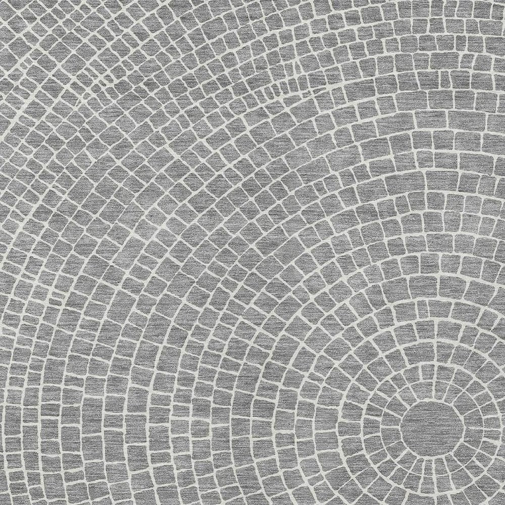 3' X 5' Gray And Ivory Geometric Washable Indoor Outdoor Area Rug HomeRoots