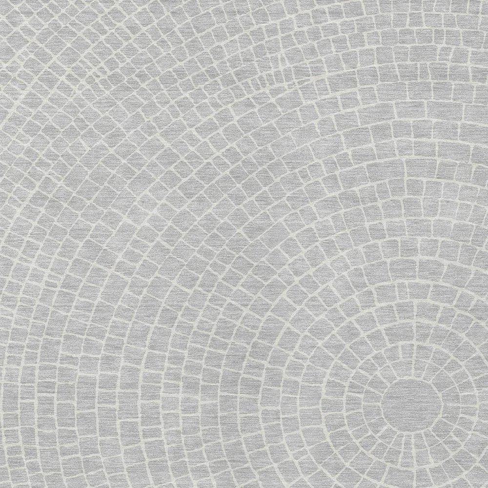 10' X 14' Silver And Ivory Geometric Washable Indoor Outdoor Area Rug HomeRoots