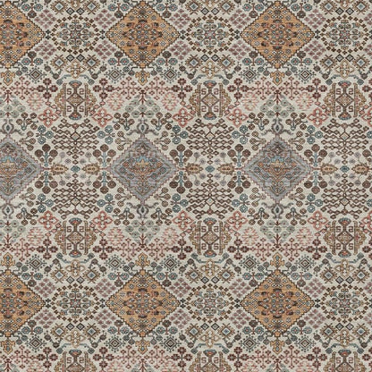 3' X 5' Beige And Copper Geometric Washable Indoor Outdoor Area Rug HomeRoots