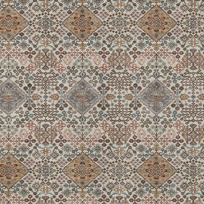 9' X 12' Beige And Copper Geometric Washable Indoor Outdoor Area Rug HomeRoots