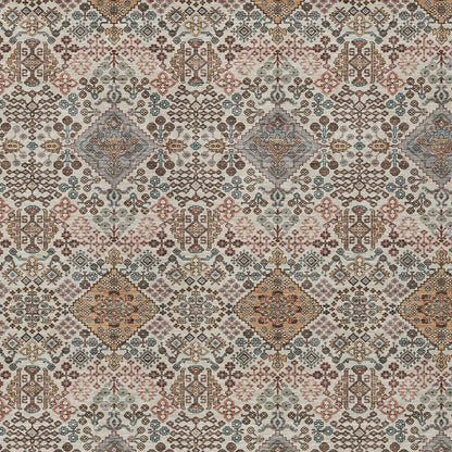 10' X 14' Beige And Copper Geometric Washable Indoor Outdoor Area Rug HomeRoots