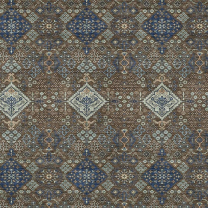 5' X 8' Chocolate And Brown Geometric Washable Indoor Outdoor Area Rug HomeRoots