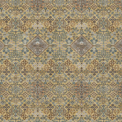 3' X 5' Gold And Copper Geometric Washable Indoor Outdoor Area Rug HomeRoots