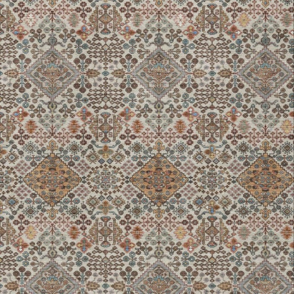 3' X 5' Beige And Copper Geometric Washable Indoor Outdoor Area Rug HomeRoots