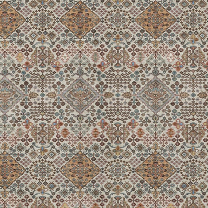 8' X 10' Beige And Copper Geometric Washable Indoor Outdoor Area Rug HomeRoots