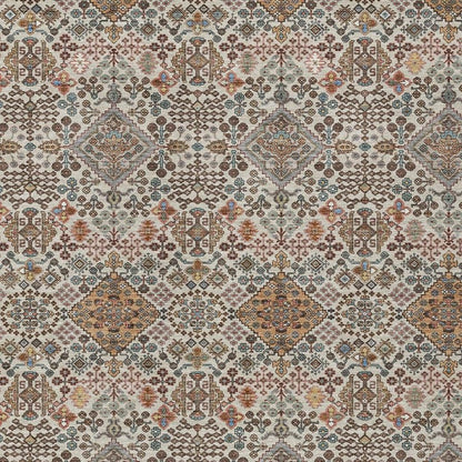 10' X 14' Beige And Copper Geometric Washable Indoor Outdoor Area Rug HomeRoots