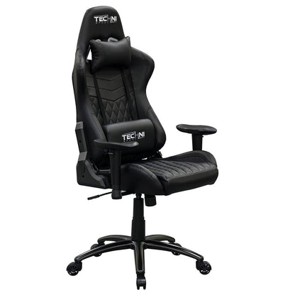Black Swivel Rolling Racecar Gaming Chair HomeRoots