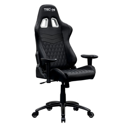 Black Swivel Rolling Racecar Gaming Chair HomeRoots