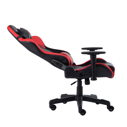 Black And Red And Black Swivel Rolling Gaming Chair HomeRoots