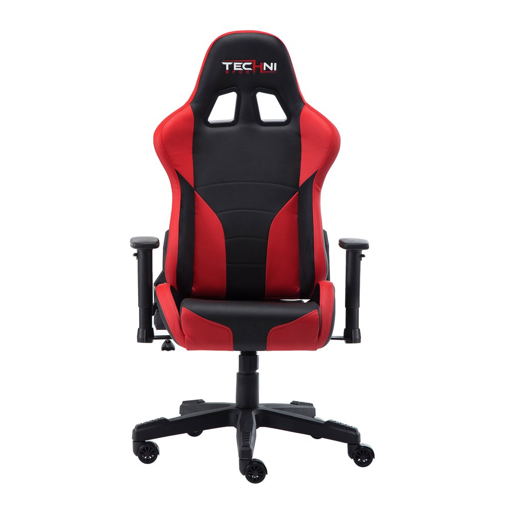 Black And Red And Black Swivel Rolling Gaming Chair HomeRoots