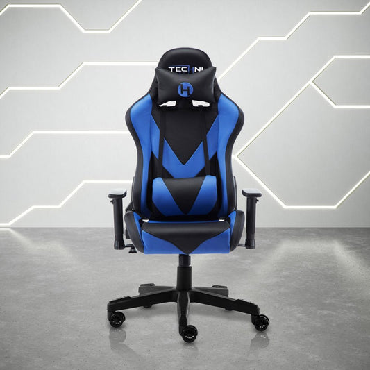 White And Black Swivel Rolling Gaming Chair
