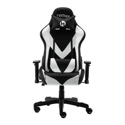 Blue And Black Swivel Rolling Gaming Chair HomeRoots