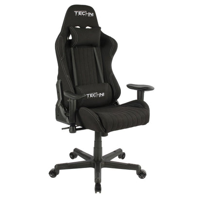 Black Swivel Rolling Gaming Chair HomeRoots