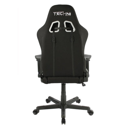 Black Swivel Rolling Gaming Chair HomeRoots