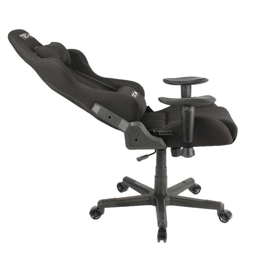 Black Swivel Rolling Gaming Chair — view 6
