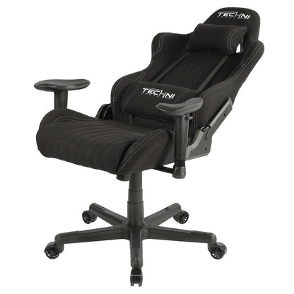 Black Swivel Rolling Gaming Chair HomeRoots