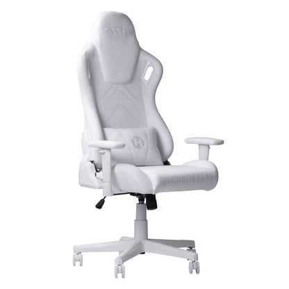 Purple And White Velvet Swivel Rolling Gaming Chair HomeRoots