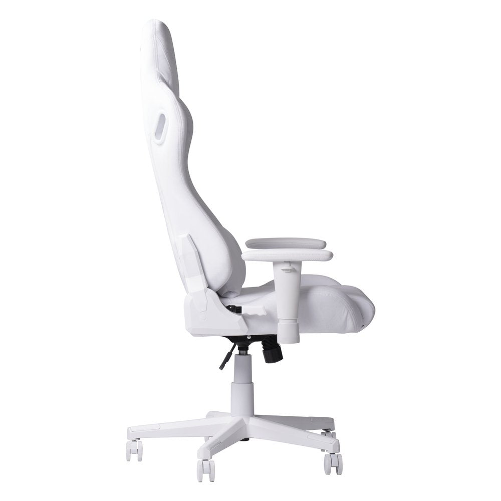 Purple And White Velvet Swivel Rolling Gaming Chair HomeRoots