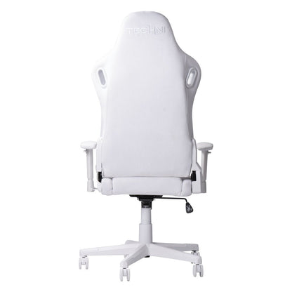 Purple And White Velvet Swivel Rolling Gaming Chair HomeRoots