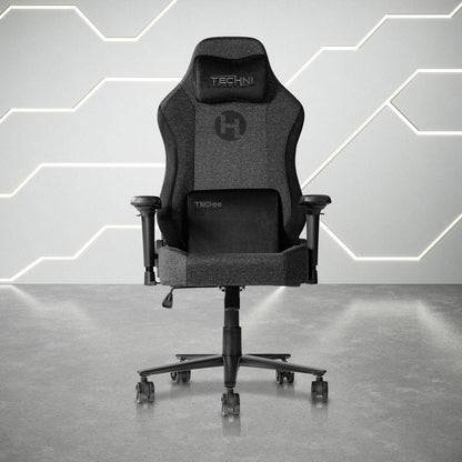 Black Swivel Rolling Gaming Chair HomeRoots