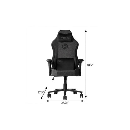 Black Swivel Rolling Gaming Chair HomeRoots