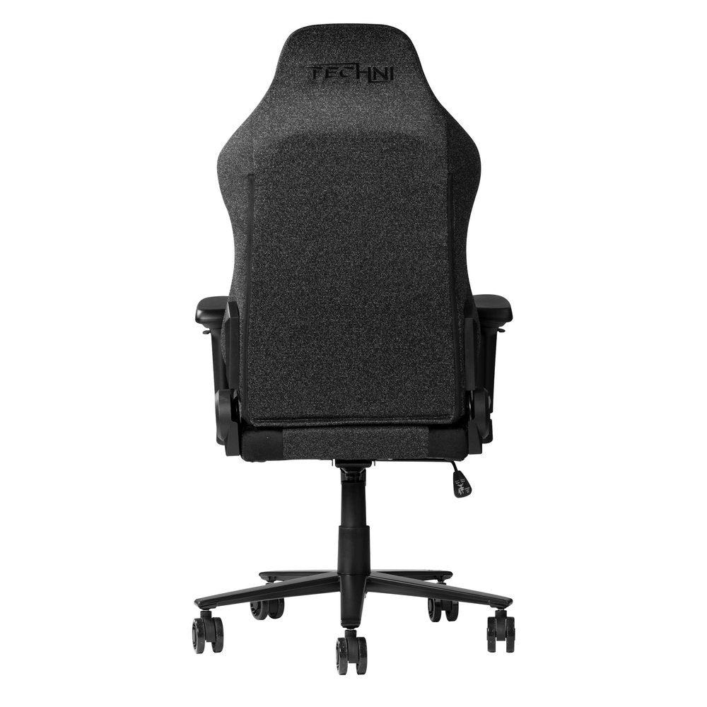 Black Swivel Rolling Gaming Chair — view 5