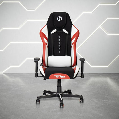 Pink And Black Swivel Rolling Gaming Chair