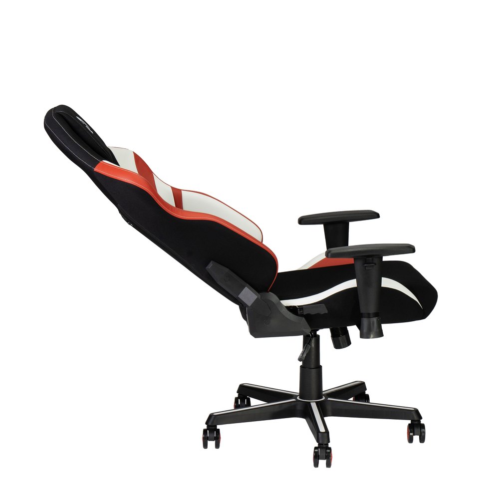 Pink And Black Swivel Rolling Gaming Chair — view 6