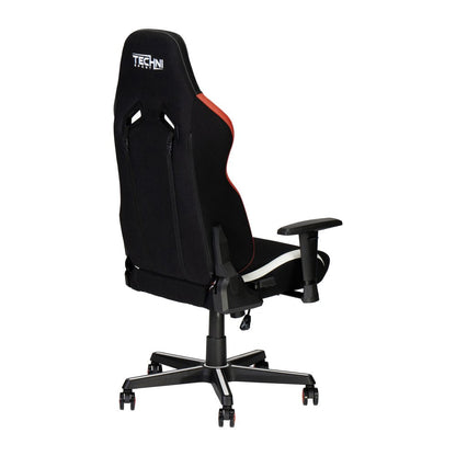 Pink And Black Swivel Rolling Gaming Chair