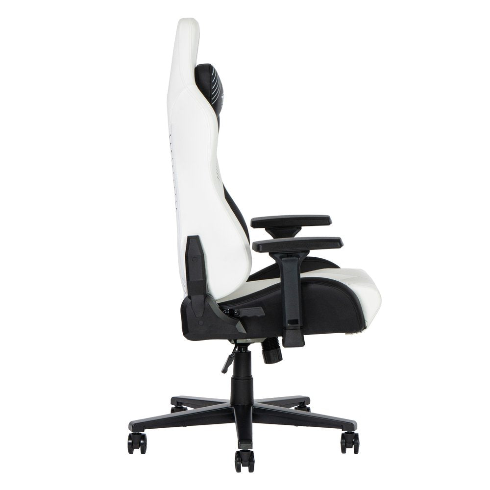 Black And White And Black Swivel Rolling Gaming Chair HomeRoots